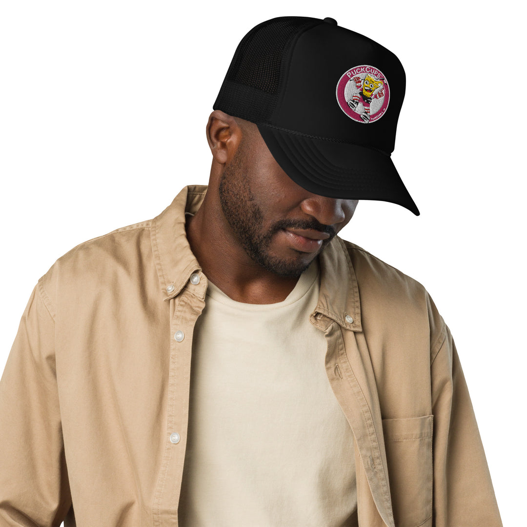 Pink Logo Puck Cups Trucker Hat