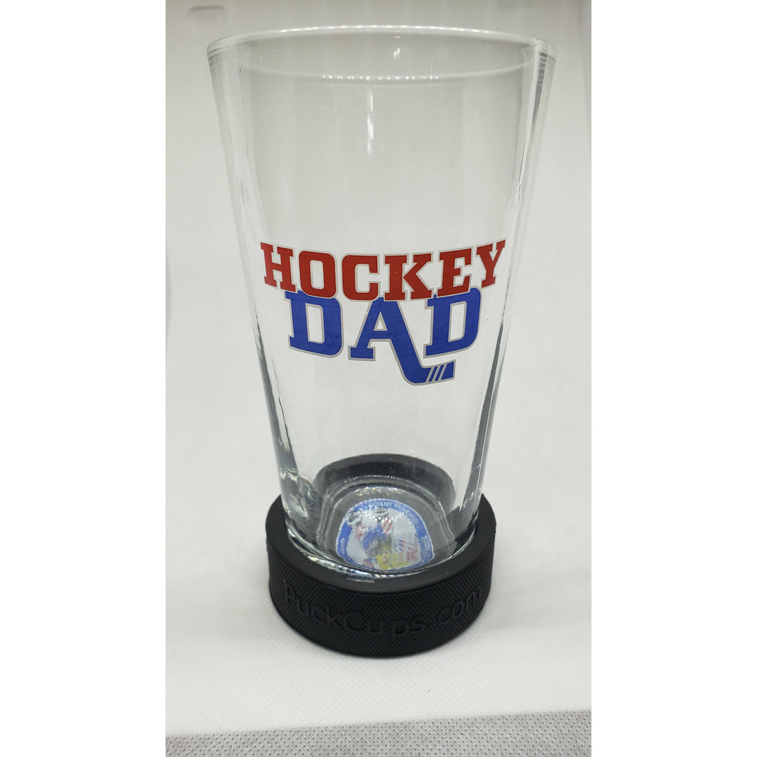 New Fairfield & Newtown Fundraiser 16oz "Hockey Dad" Puck Cups